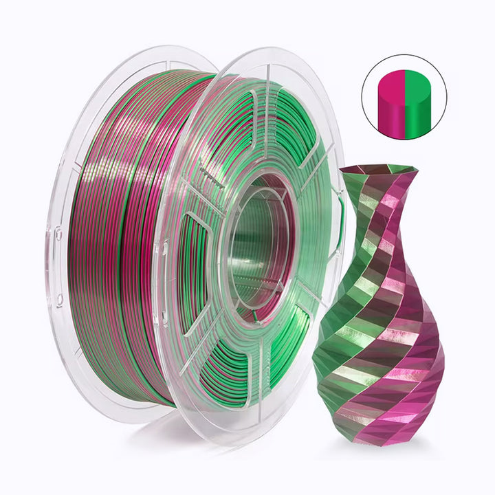 Fade Color Filiment PLA Silk Dual Color Filament – iSANMATE