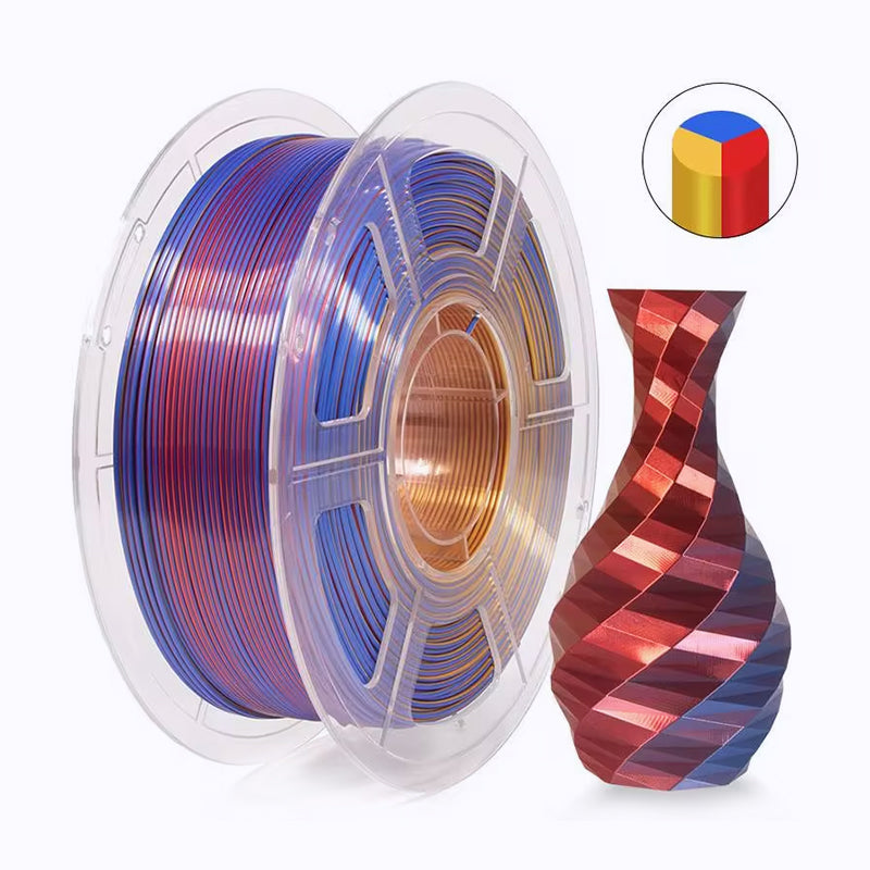 PLA Silk Tri-Color Filament – iSANMATE