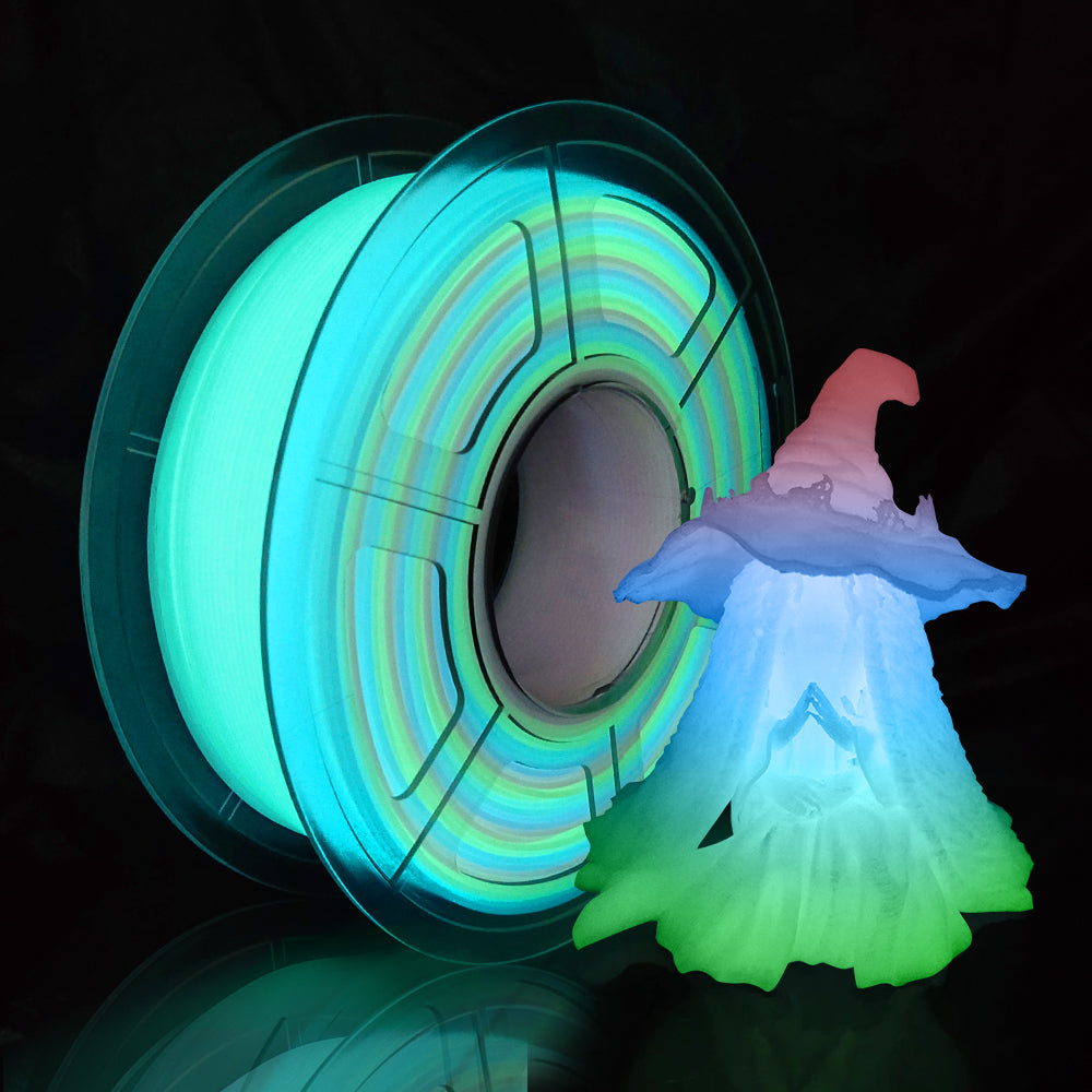 Luminious Filament PLA Luminous Rainbow Filament – iSANMATE